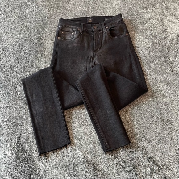 Citizens of Humanity Rocket High Rise Skinny Jeans Black Size 24 - Picture 2 of 13